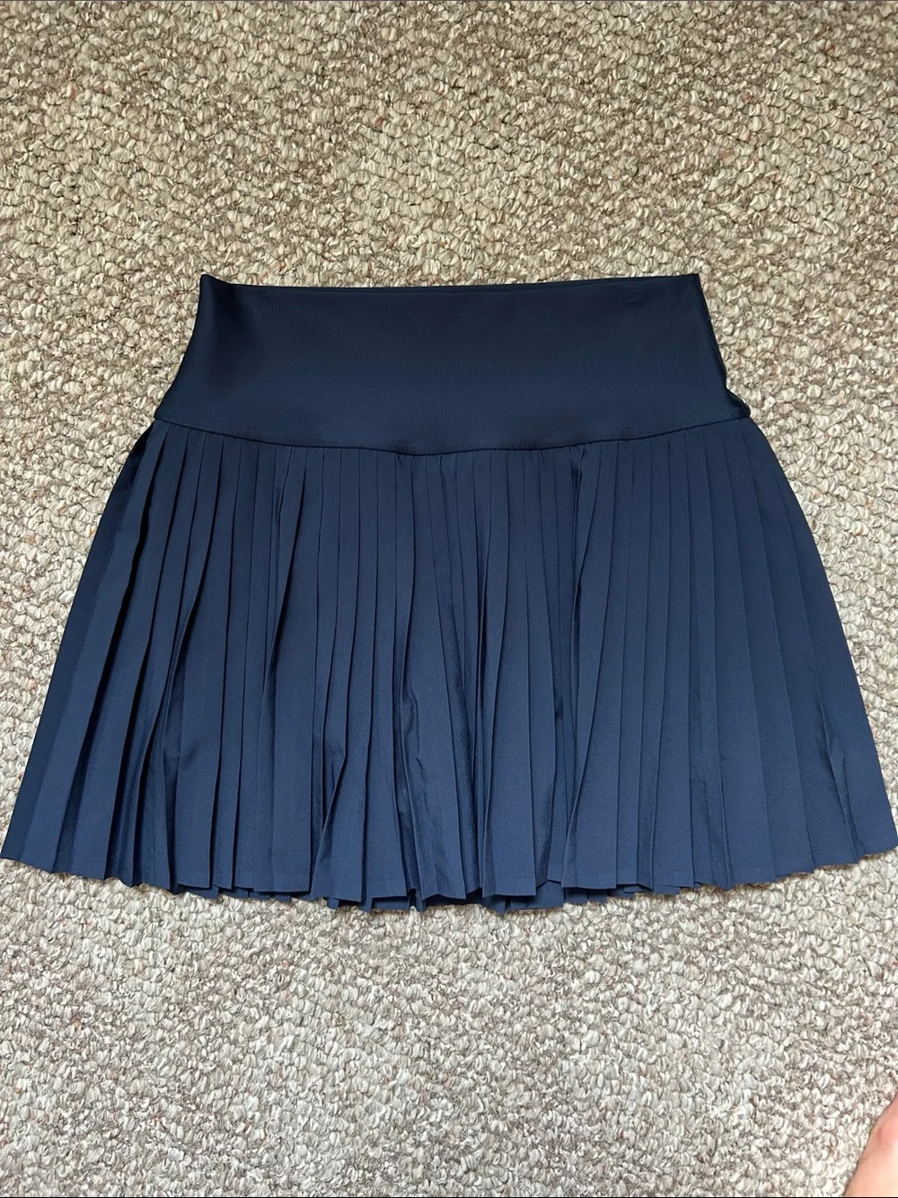 ALO Pleated Navy Women's Skirt - Classic A-Line Style--PRICE FIRM
